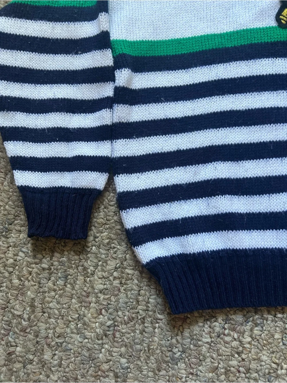 Vintage Kids Swallow Made in Ireland Striped Knit Sweater